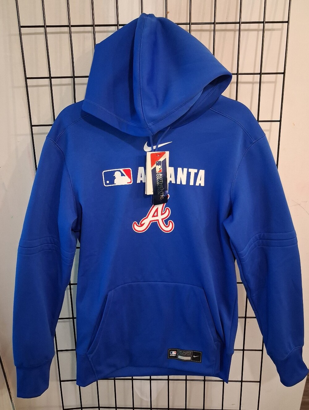Atlanta Braves Nike Royal Authentic Collection City Connect Therma Pullover Hood